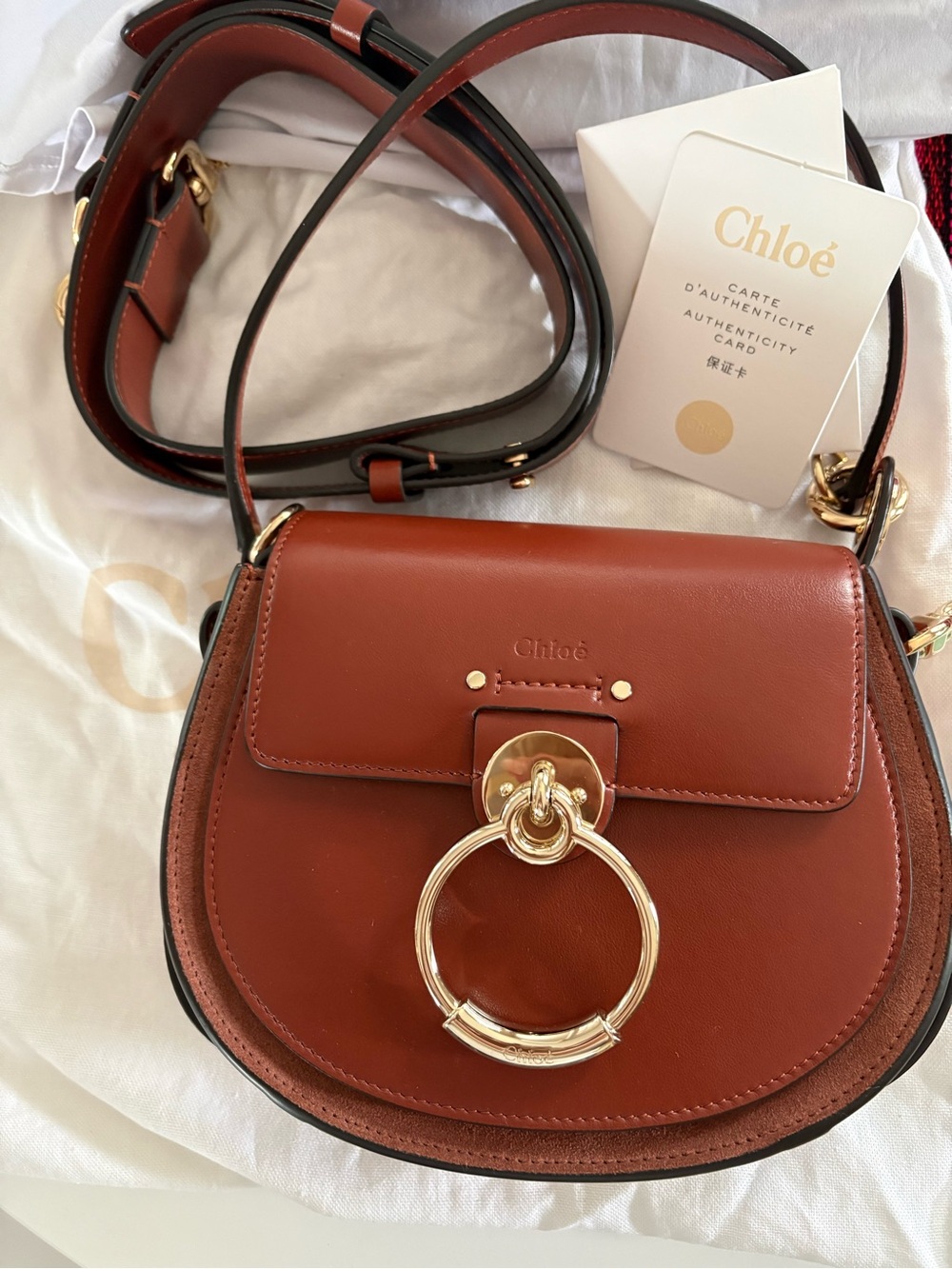 Chloe Tess Leather Crossbody Bag